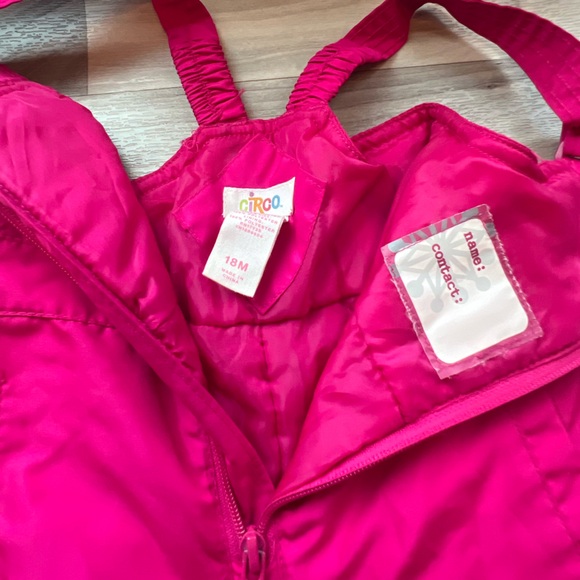 Pink cicrco toddler insulated snow suit size 18 months - Picture 4 of 5